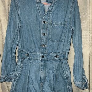 Universal Thread Blue Denim Jumpsuit